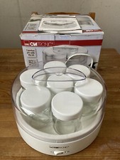 Clatronic JM 3344 Joghurt-Maker, 7 Portionsgläser, weiß