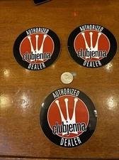 Club Jenna Authorized Dealer Stickers (Lot of 3)-4“ RARE-+ Free Flag Sticker