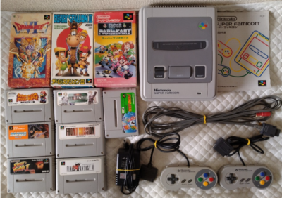 Nintendo Super Famicom Console SHVC-001 Bundle 10 Games