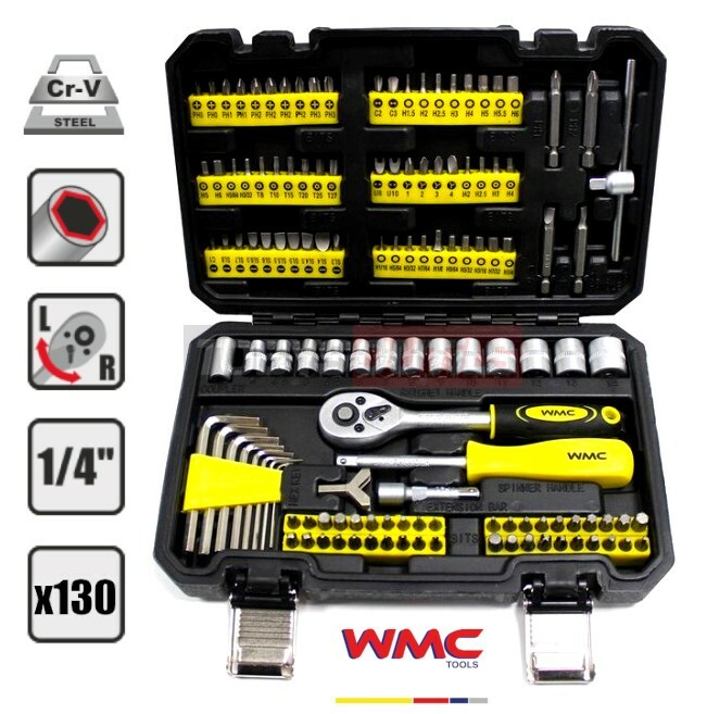 Coffret cliquet douilles 1/4 résistant contre la corrosion pour démonter la visserie bloquée