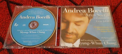 ANDREA BOCELLI **Sacred Arias** VERY RARE 1999 Spain UK PROMO CD Single SCHUBERT