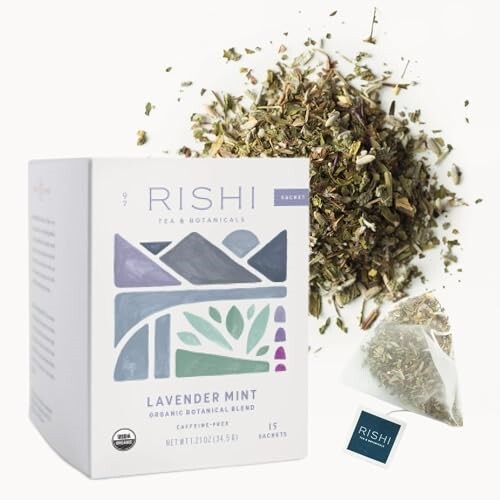 RISHI Organic Lavender Mint Tea, 15 CT