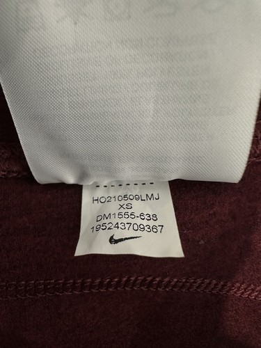Nike Dri-Fit Tights Women XS Salmon/Maroon Drawcord Zipped Pocket Gym Run Train - Picture 5 of 11