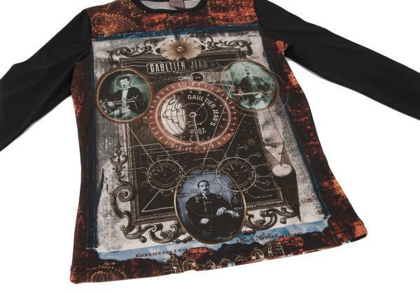 GAULTIER JEAN'S Printed Long Sleeve T-shirt Size 48(K-146623 GAULTIER JEAN'S Printed Long Sleeve T-shirt Size 48(K-146623