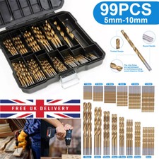 99PCS HSS Gold Cobalt Jobber Drill Bit For Drilling Stainless Steel Hard Steels
