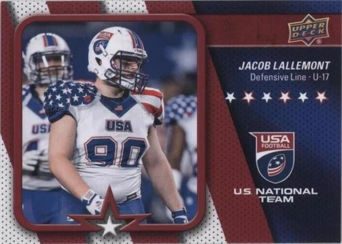 2016 Upper Deck USA Football Jacob Lallemont #108