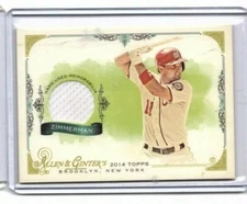 2014 Allen & Ginter Ryan Zimmerman Relic #FSR-RZ Washington Nationals