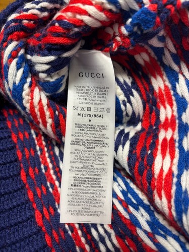 New Gucci Men Sweater knit crew neck Current Size Medium, S1274 - Picture 9 of 12