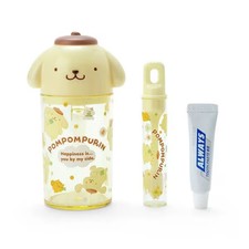 Sanrio Characters Pompompurin Toothbrush Cup Set Kawaii New from Japan