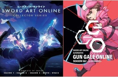 Sword Art Online (2 In 1) Complete Season 1-3 & GGO Alternative Anime DVD