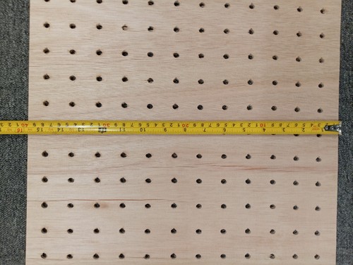 Lochwand, 6 mm Bohrung mit 25 mm Abstand, 6 mm Lochmitten, 800 mm x 400 mm x 6 mm - Bild 4 von 8