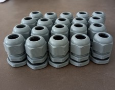 2x 20 Packs M20 20mm IP68 Waterproof Nylon Cable Glands, for cable 6mm-12mm