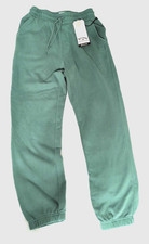 Billabong Women's M Halifax Joggers A/DIV Pine Green High Rise Cotton NWT