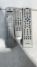 Philips RC4346/01B RC2056/01 NA725UD TV DVD Recorder Remote Controls Lot of 3