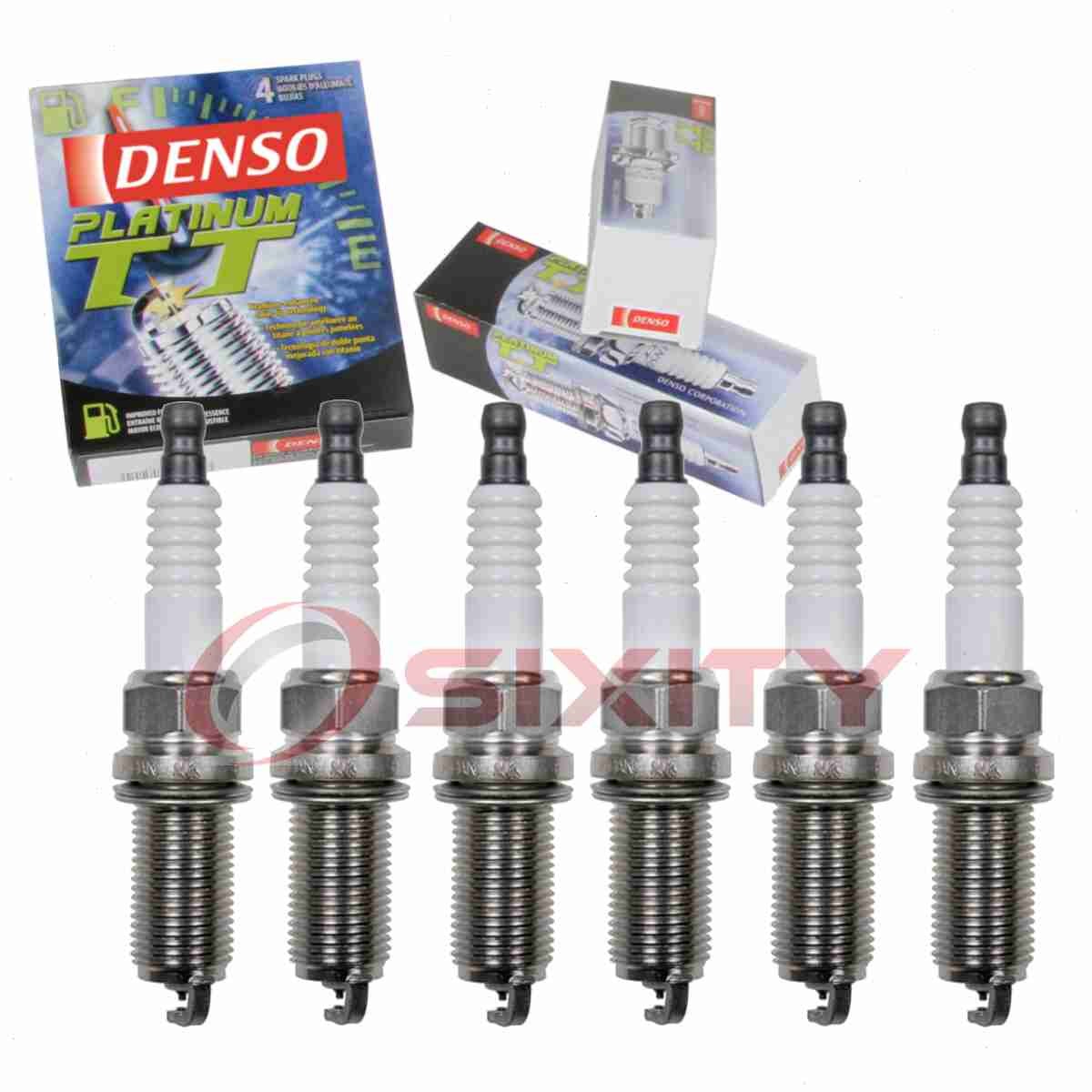 6 pc Denso Platinum TT Spark Plugs for 2003-2006 Nissan 350Z 3.5L V6 os