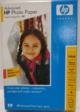 HP Advanced Photo Paper Glossy 4x6 100 Sheets Inkjet 10.5 mil