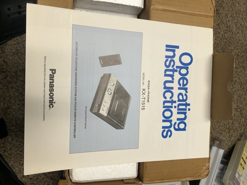 Vintage Panasonic Easa-Phone Model No KX-T1515 W/Remote And Manual Brand New! - Zdjęcie 5 z 11