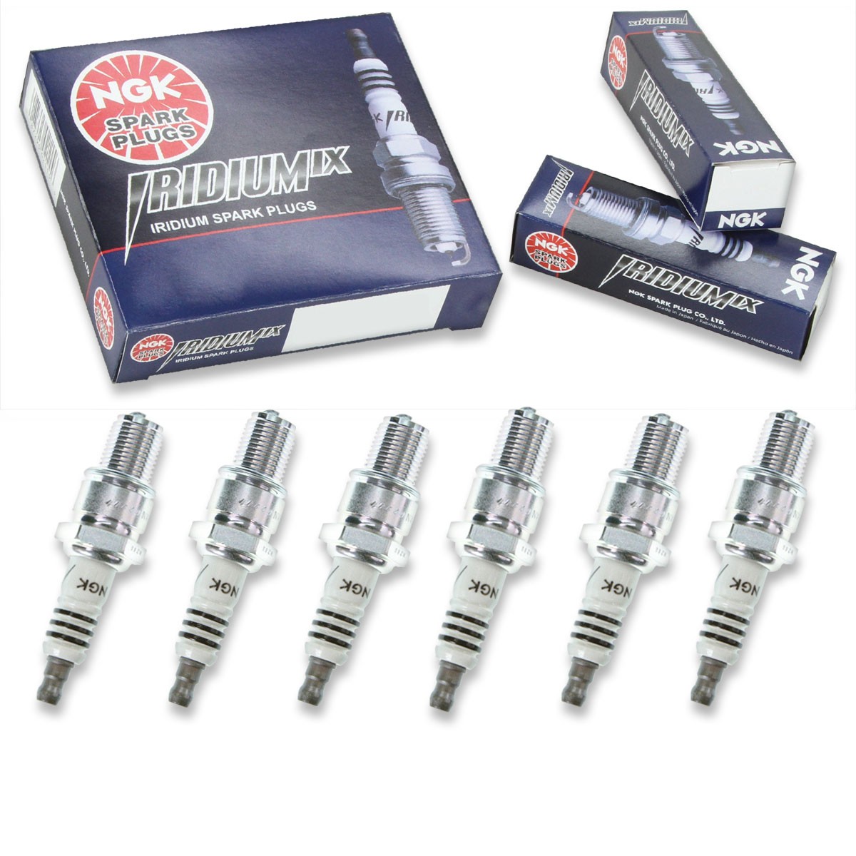 6pcs NGK 5438 Iridium IX BR9ECSIX Snowmobile Spark Plug Tune Up Kit Set oj