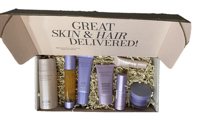 MEANINGFUL BEAUTY 7-Piece Anti-Aging Skincare Set by Cindy Crawford NEW