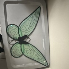 Green and Black Fairy Costume Wings for Kids Unisex One Size