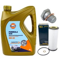 MotoröL Filter Set 5W-40 5 Liter + ÖLablassschraube FüR BMW 3Er 318D E46 116PS