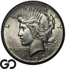 1927 Peace Dollar, Choice BU++