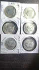 SILVER LOT- 6 - Kennedy Half Dollar Uncirculated Lot 1966-1969 40% Silver Coins