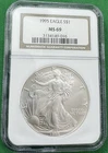 1995 American Silver Eagle $1 NGC MS 69 Brown Label