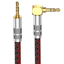 3.5mm Aux Cord 6.5ft/2m,Audiophile Stereo Audio Cable Braided Gold-Plated Unb...