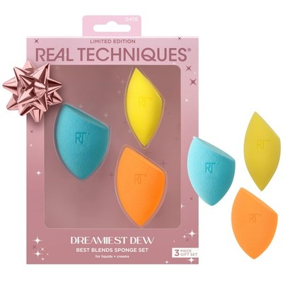 Real Techniques Dreamiest Dew 3 Piece Holiday Gift 1 Count (Pack of 1), Multi 