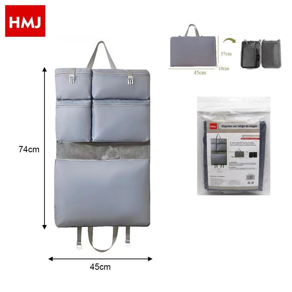 Organizador Maleta De Viaje Bolsa Porta Trajes Plegable Y Colgante HMJ