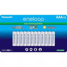 Eneloop Ni-Mh AAA Rechargeable Batteries 12-Pack