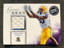 2007 Press Pass SE Dwayne Bowe Rookie RC Game Used Worn Jersey Relic Card. rookie card picture