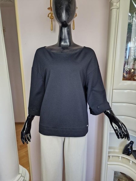Women Blumarine Sweater Black Viscose 38