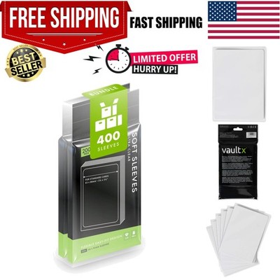 Soft Penny Sleeves 400 Pack - Crystal Clear Protection for Trading Cards