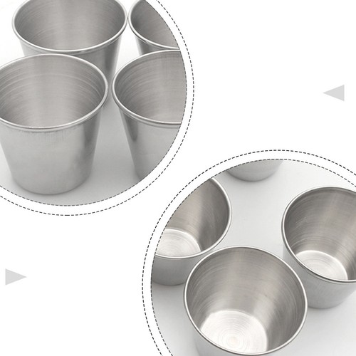 12 pezzi tazze da tiro in acciaio inox tazze per liquori porta salse tazze da vino - Foto 12 di 12