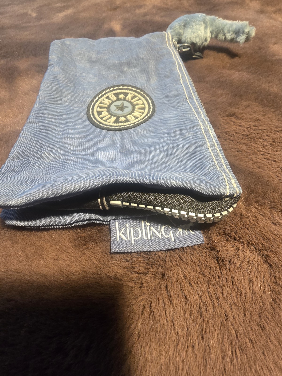 Kipling Creativity Small Pouch Blue Grey Unused w… - image 11