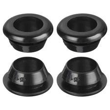 10Pcs Rubber Grommets 14mm Mount Dia for 12mm ID Rubber Hole Plugs Black