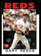 1986 Topps #342 Gary Redus Card Cincinnati Reds