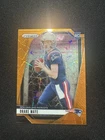 Drake Maye RC 2024 Panini Prizm Orange Lazer Refractor Rookie Card Patriots #329