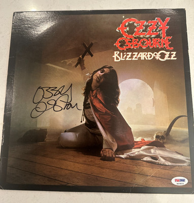 Ozzy Osbourne Autographed 1981 Blizzard of Ozz Album LP Record