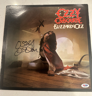 Ozzy Osbourne Autographed 1981 Blizzard of Ozz Album LP Record