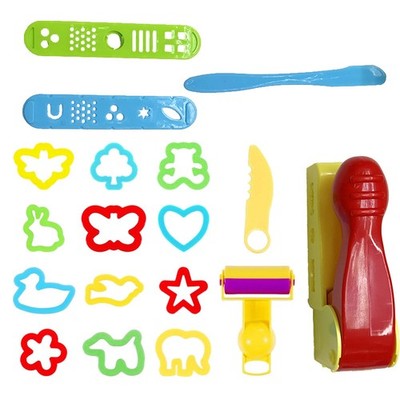 18 Stück Colored Clay Kit Plastilinformspielzeug Plastilinform