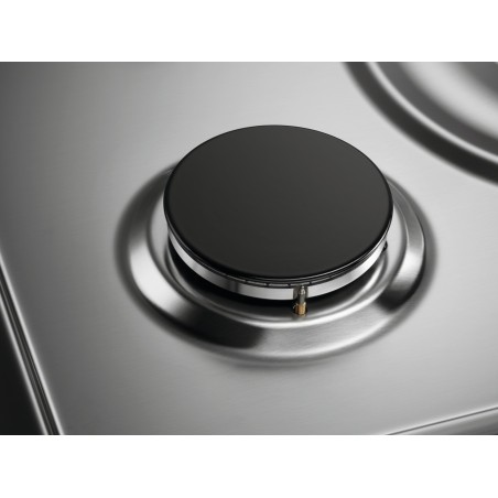 Electrolux EGS64362X Piani Cottura Gas 60cm 3 Fuochi 1 Tripla Corona In Ghisa - Afbeelding 4 van 6