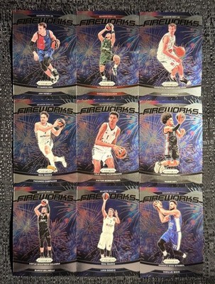 2024-25 Prizm EuroLeague Fireworks Complete Your Set You Pick Basketball Card