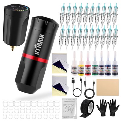Stigma Tattoo Maschine Set Tattoo Kit für Anfänger Wireless Tattoo Power Supply