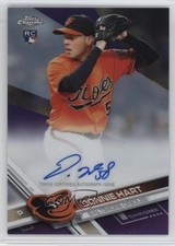 2017 Topps Chrome Rookie Purple Refractor 40/250 Donnie Hart #RA-DH Auto 0c2