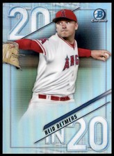 2020 BOWMAN CHROME REID DETMERS DRAFT 20 IN 20 REFRACTOR 100/250 LA ANGELS
