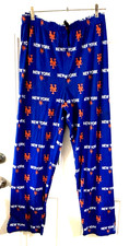 NEW 2XXL  UNISEX  NY METS BASEBALL PRINT KNIT PULL-ON DRAWSTRING PAJAMA PANT