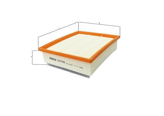 MAHLE LX 2748 Air Filter Fits Isuzu Rodeo 1 D-Max 1 Platform/Chassis Amc